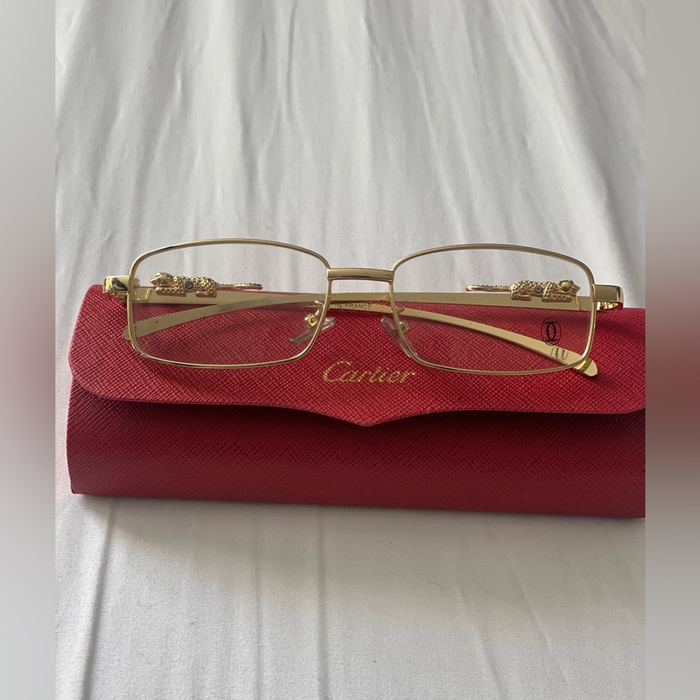 Cartier Gold Clear Frames